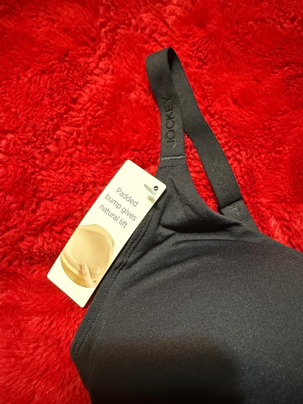 Jockey Black Seam Free Light Fit Comfort Bra - Picture 2 of 4